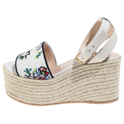 Dioriviera Dway Wedge Slide Sole Sandals Espadrilles Beige — view 2