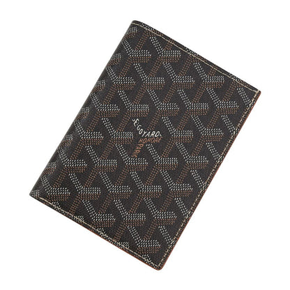Goyard Wallet Leather Herringbone Black