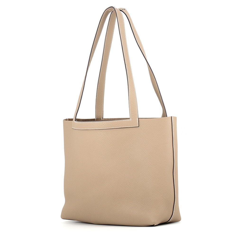 Hermes Tote Bag Cabas Sellier 31 Beige Marfa Taurillon Clemence — view 2