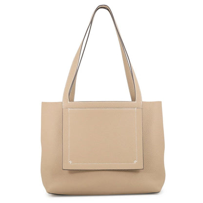 Hermes Tote Bag Cabas Sellier 31 Beige Marfa Taurillon Clemence