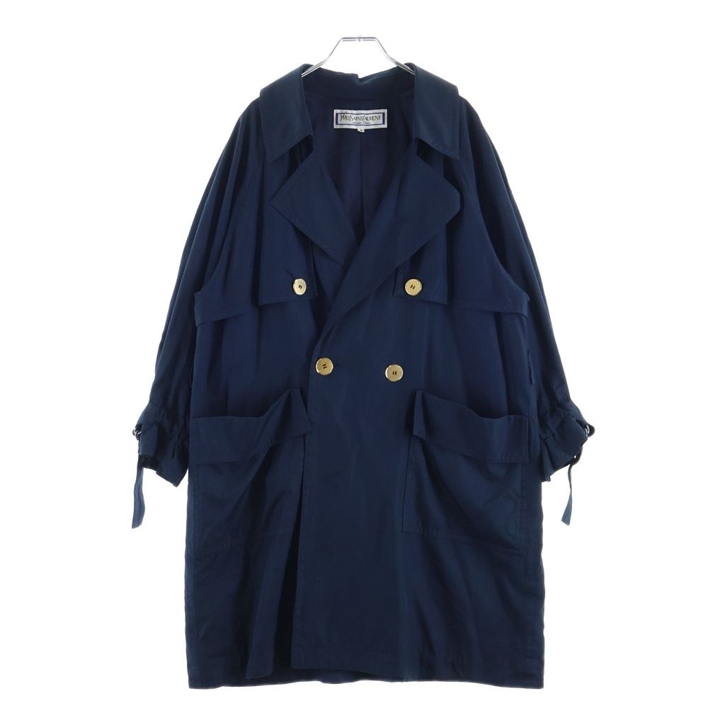 Saint Laurent Jacket Navy with Fur Liner 40