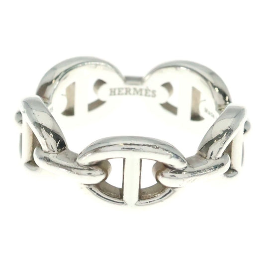 Hermes Chaine D'ancre Enchainee Ring Silver