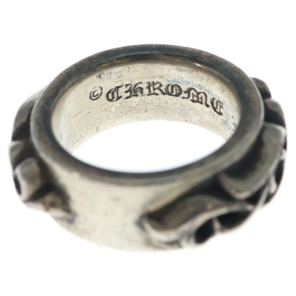 Chrome Hearts Dbl Narrow Vine Band Double Silver Ring — view 5