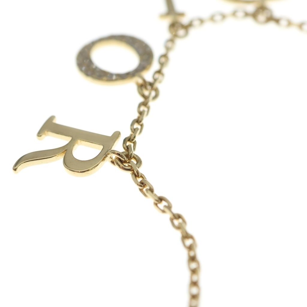 Dior Revolution Logo Design Necklace Gold — view 5