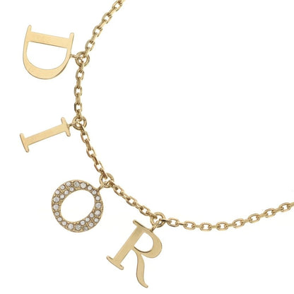 Dior Revolution Logo Design Necklace Gold