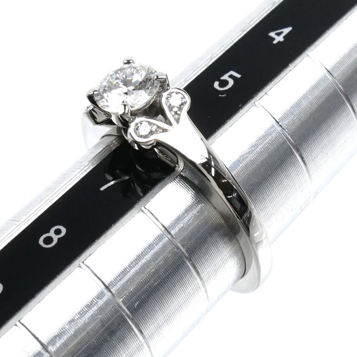 Cartier Platinum Ballerina Solitaire Ring Diamond