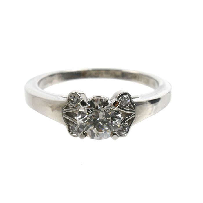 Cartier Platinum Ballerina Solitaire Ring Diamond — view 3