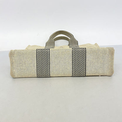 Hermes Tote Bag New Fourre Tout PM Toile H Black Silver — view 3