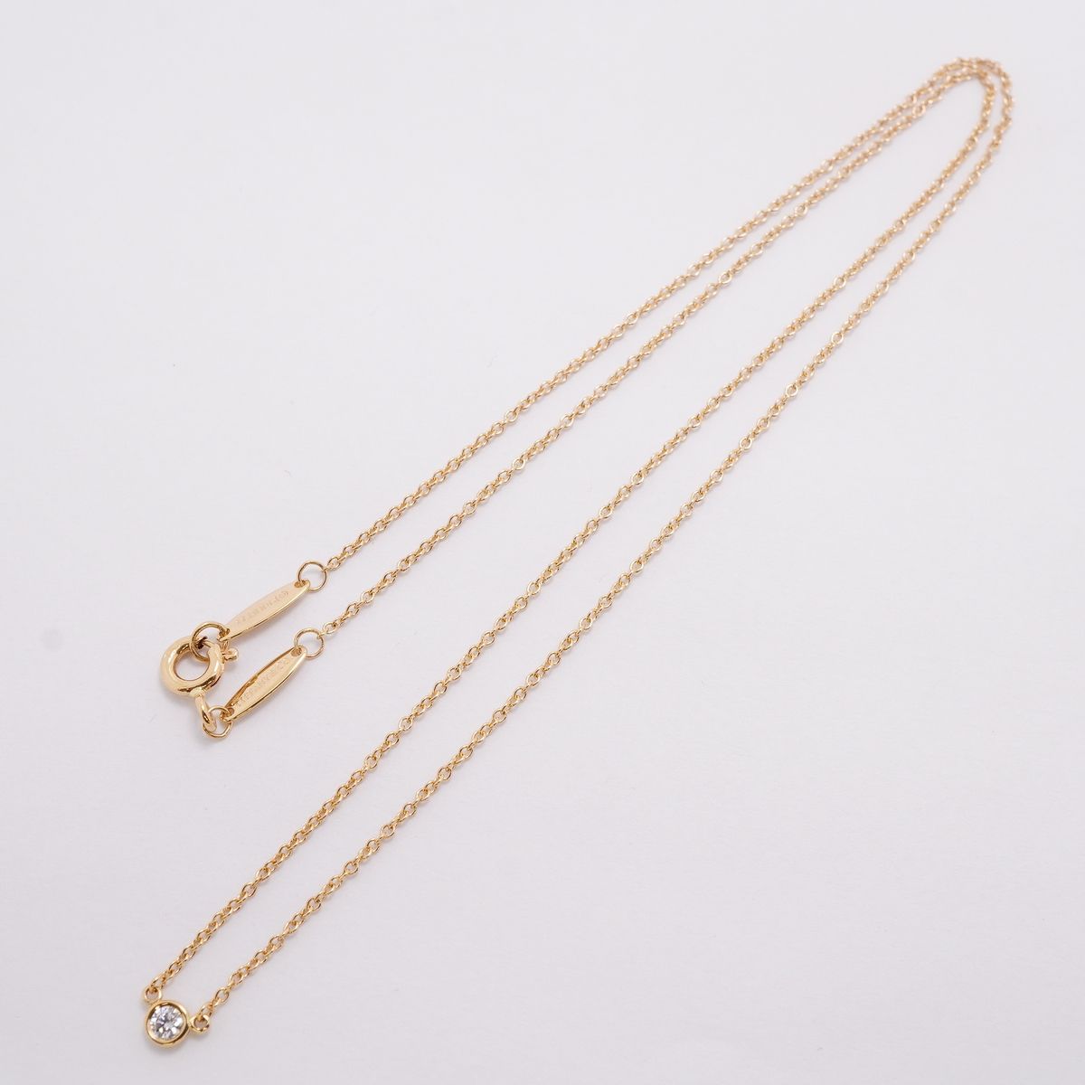Tiffany & Co Necklace by the Yard Yellow Gold Diamond — view 3