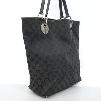 Gucci Tote Bag GG Canvas Black Silver — view 2