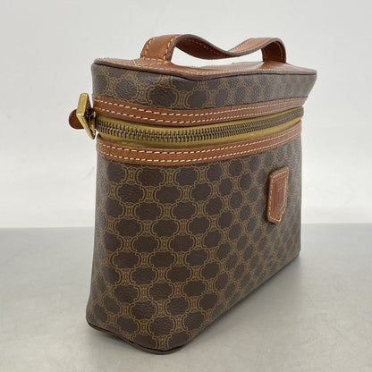 Celine Vanity Bag Macadam Brown Gold — view 2