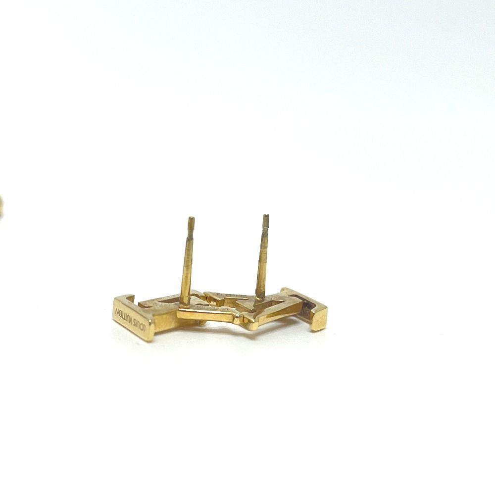 Louis Vuitton Earrings LV Iconic Metal Gold — view 7