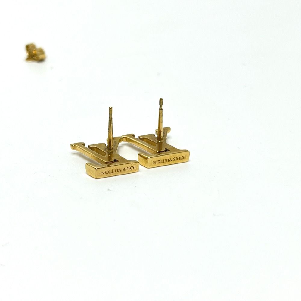 Louis Vuitton Earrings LV Iconic Metal Gold — view 6