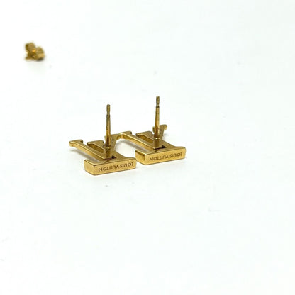 Louis Vuitton Earrings LV Iconic Metal Gold — view 6