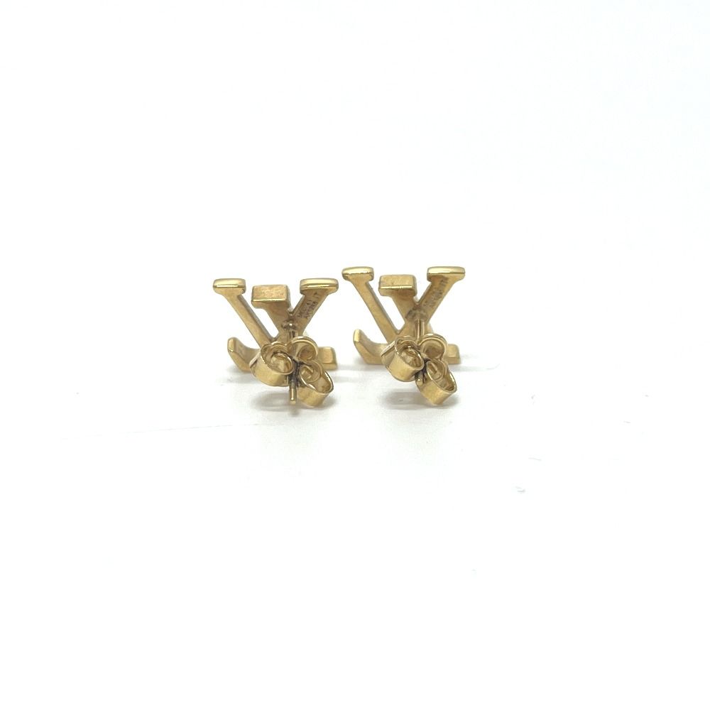 Louis Vuitton Earrings LV Iconic Metal Gold — view 3