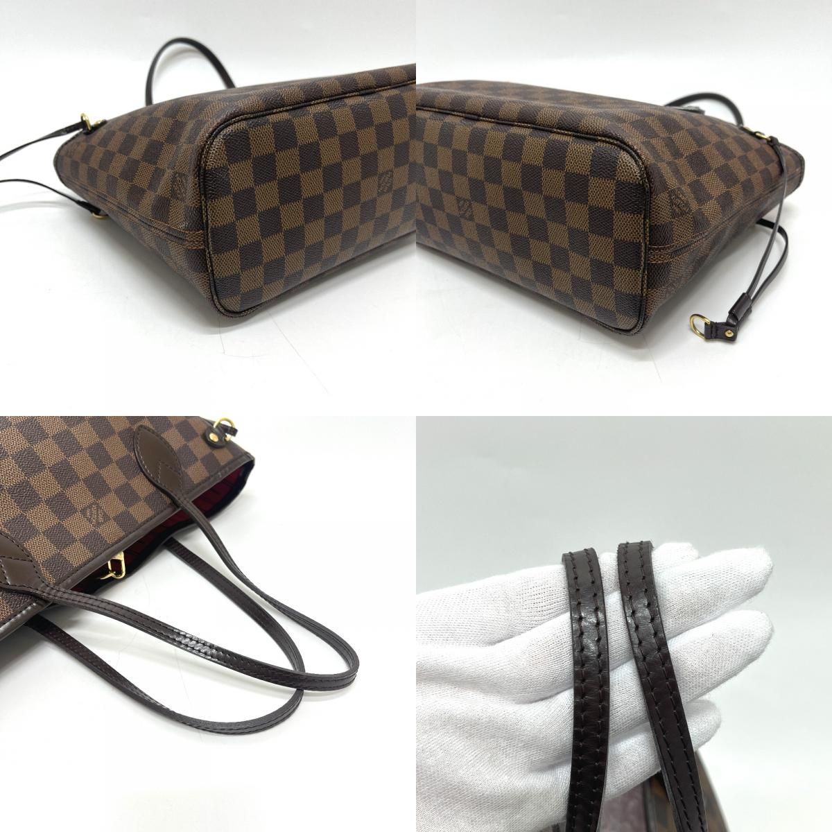 Louis Vuitton Tote Bag Neverfull PM Damier Canvas Brown — view 8