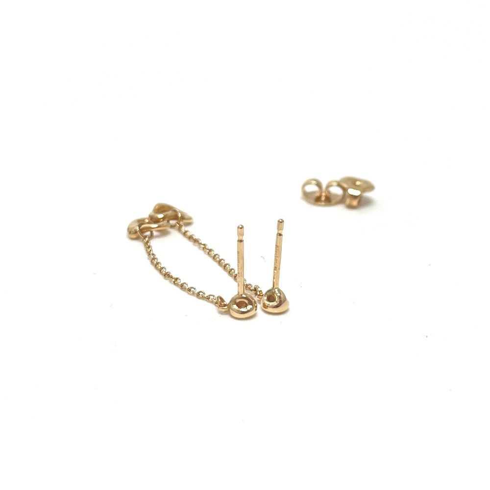 Tiffany & Co Earrings 18k Pink Gold by the Yard Open Heart 18k — view 3