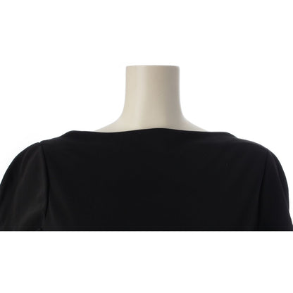 Prada Rayon Nylon Short Sleeve Dress Black — view 5