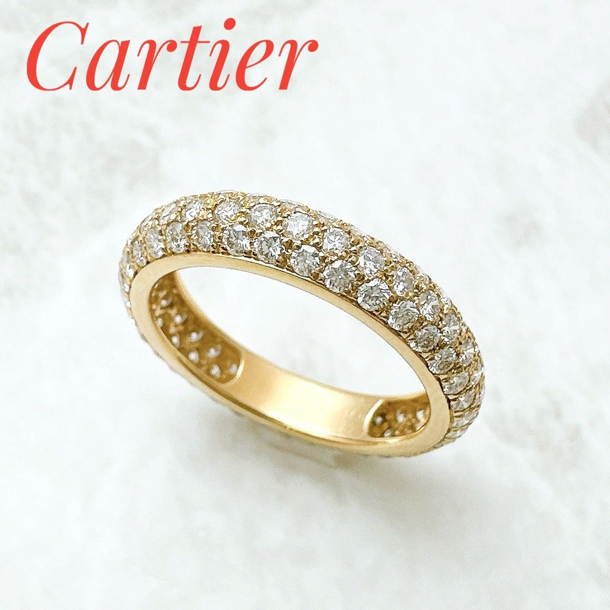 Cartier Mimi Star Full Pave Diamond Yellow Gold Ring