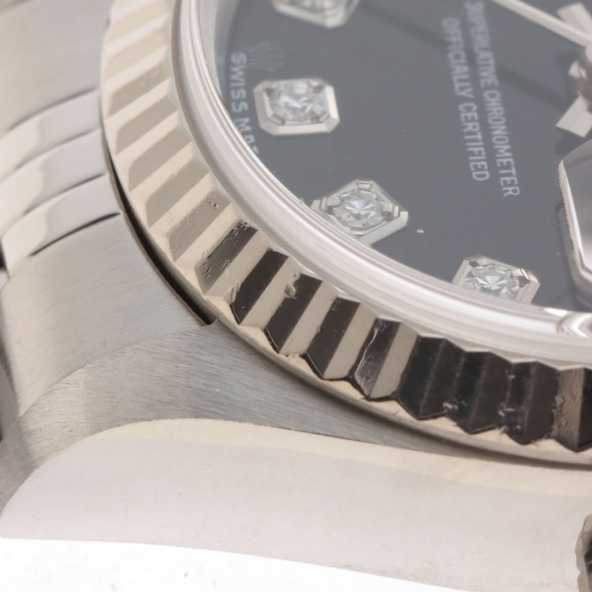Rolex Datejust SS 18k White Gold Black Automatic — view 7