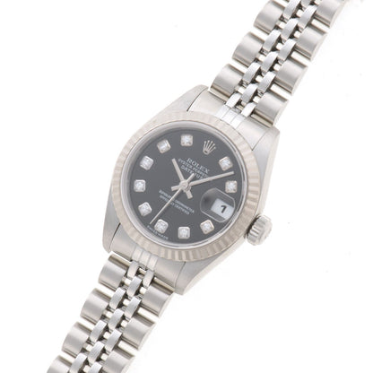 Rolex Datejust SS 18k White Gold Black Automatic — view 2