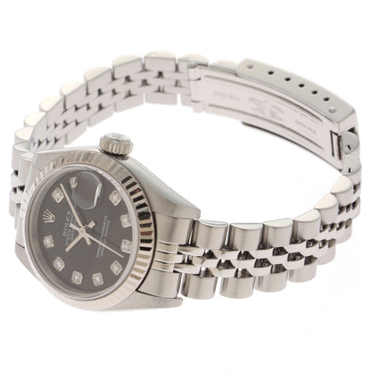 Rolex Datejust SS 18k White Gold Black Automatic — view 3