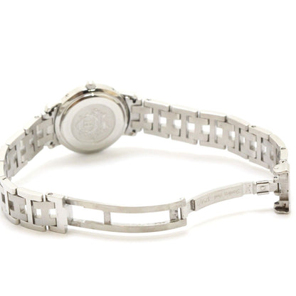 Hermes Clipper Watch SS Stainless Steel Gray Arabic Dial Quartz — view 4