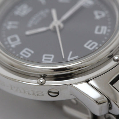 Hermes Clipper Watch SS Stainless Steel Gray Arabic Dial Quartz — view 8