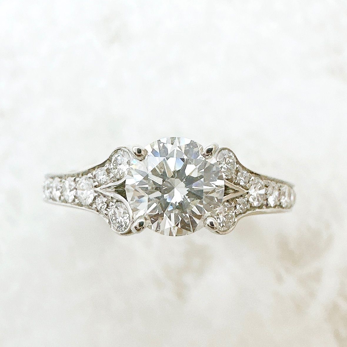 Cartier Ballerina Solitaire Diamond 0.70 Platinum Ring 50 10 — view 5