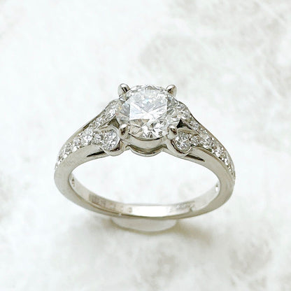 Cartier Ballerina Solitaire Diamond 0.70 Platinum Ring 50 10 — view 4