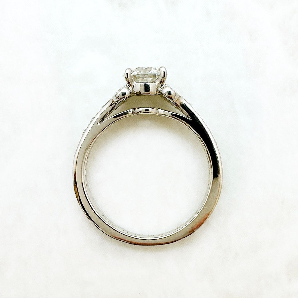 Cartier Ballerina Solitaire Diamond 0.70 Platinum Ring 50 10 — view 6