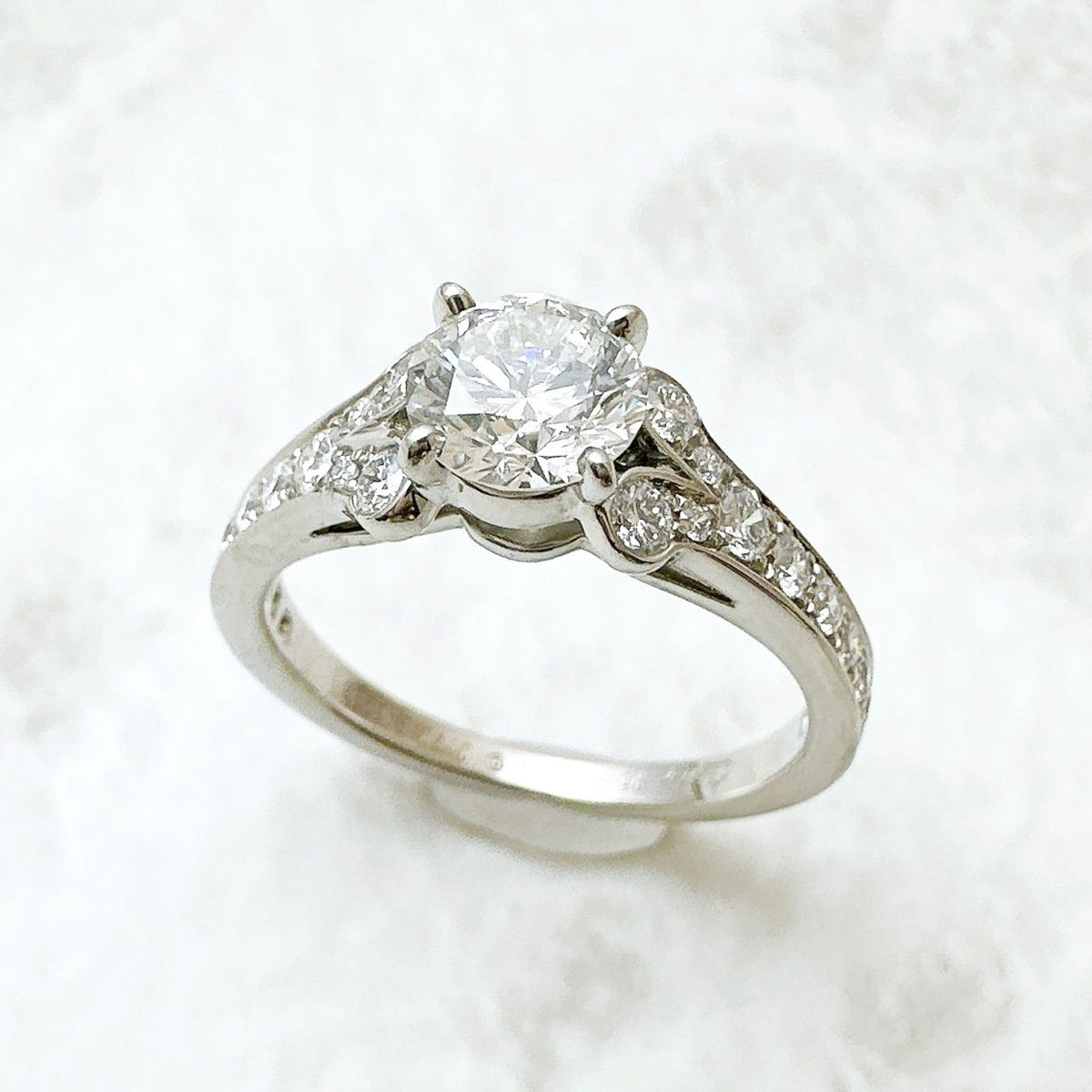 Cartier Ballerina Solitaire Diamond 0.70 Platinum Ring 50 10 — view 2