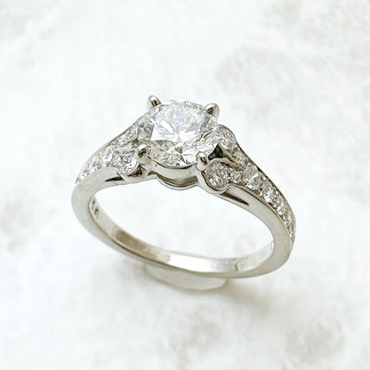 Cartier Ballerina Solitaire Diamond 0.70 Platinum Ring 50 10 — view 2