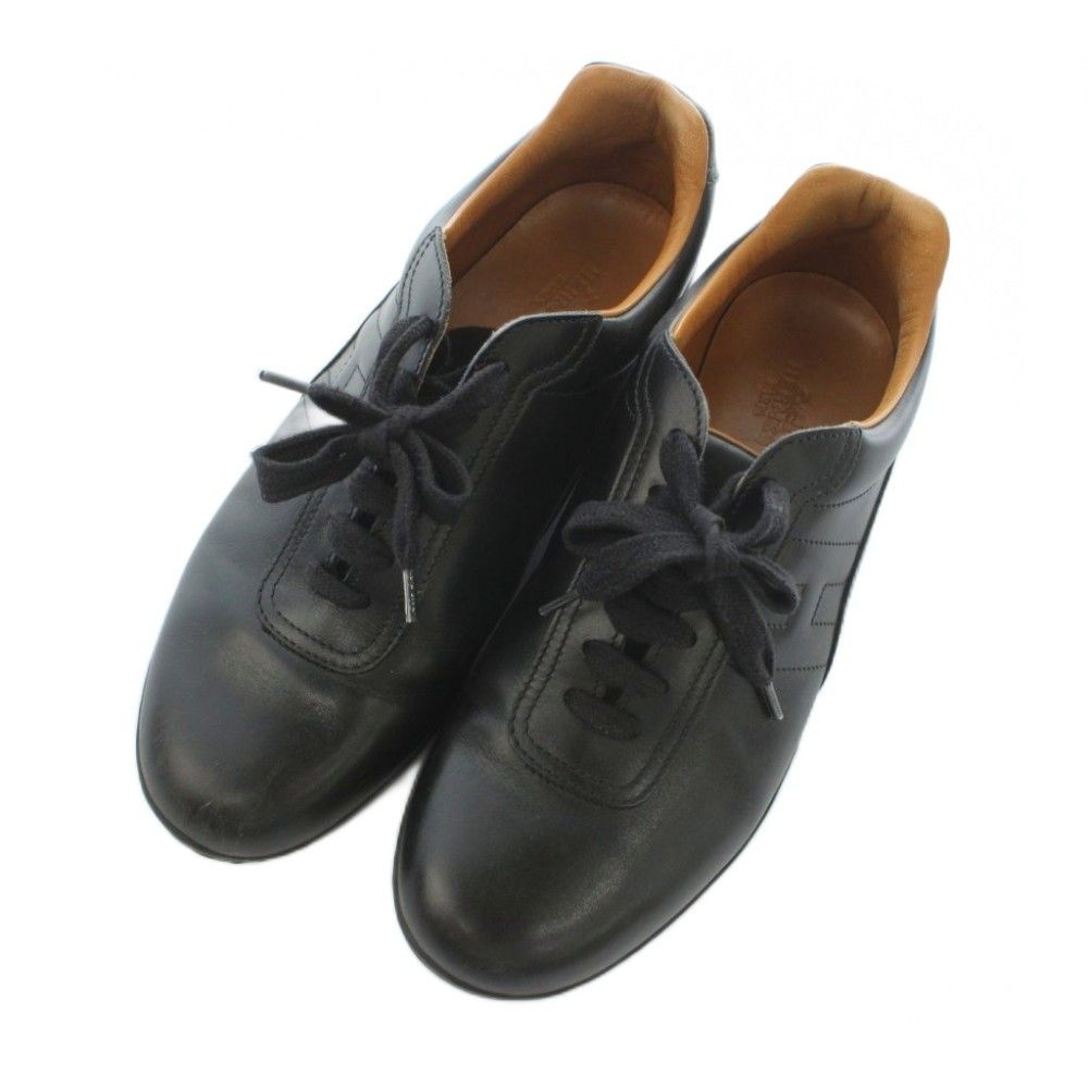 Hermes Quick Sneakers Leather Black — view 2