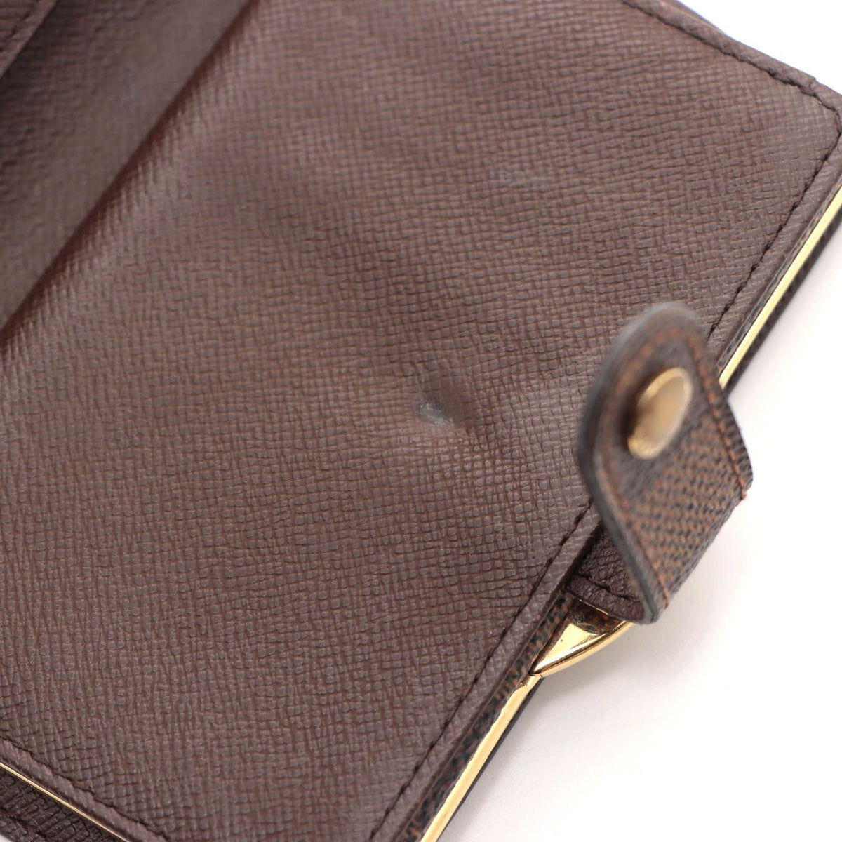Louis Vuitton Porte Monnaie Billets Viennois Damier Bifold Wallet Leather Brown — view 8