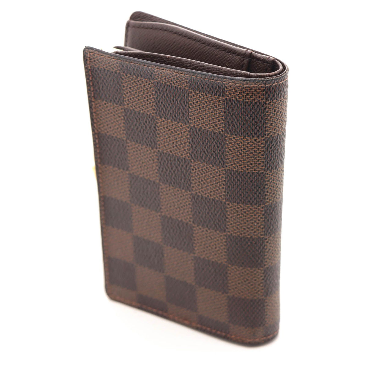 Louis Vuitton Porte Monnaie Billets Viennois Damier Bifold Wallet Leather Brown — view 2