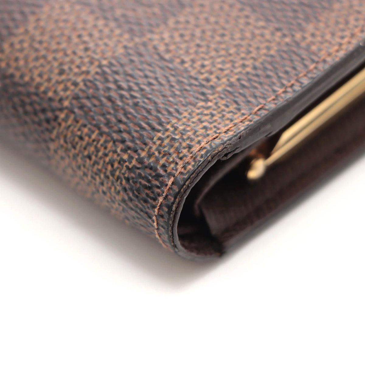 Louis Vuitton Porte Monnaie Billets Viennois Damier Bifold Wallet Leather Brown — view 5