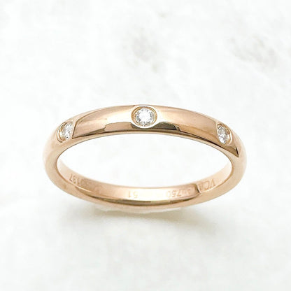 Van Cleef & Arpels Tendrement Diamond Pink Gold Ring — view 4