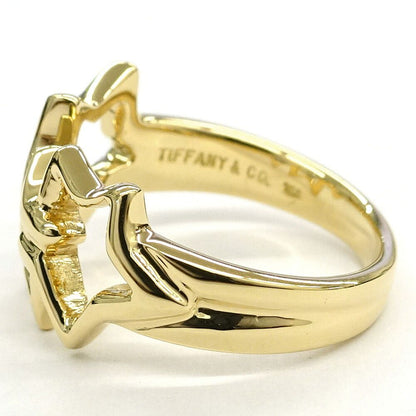 Tiffany & Co Triple Sterling Ring Star GD Gold — view 2