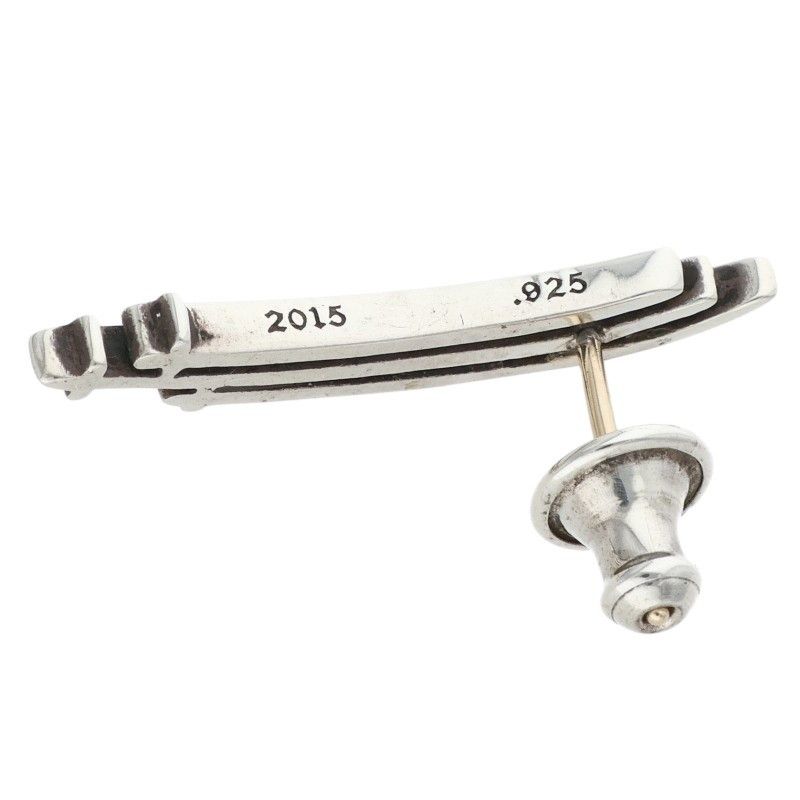 Chrome Hearts Stud RS 3 Cross Silver Earrings — view 5