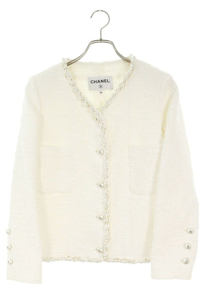 Chanel Collarless Tweed Jacket 36