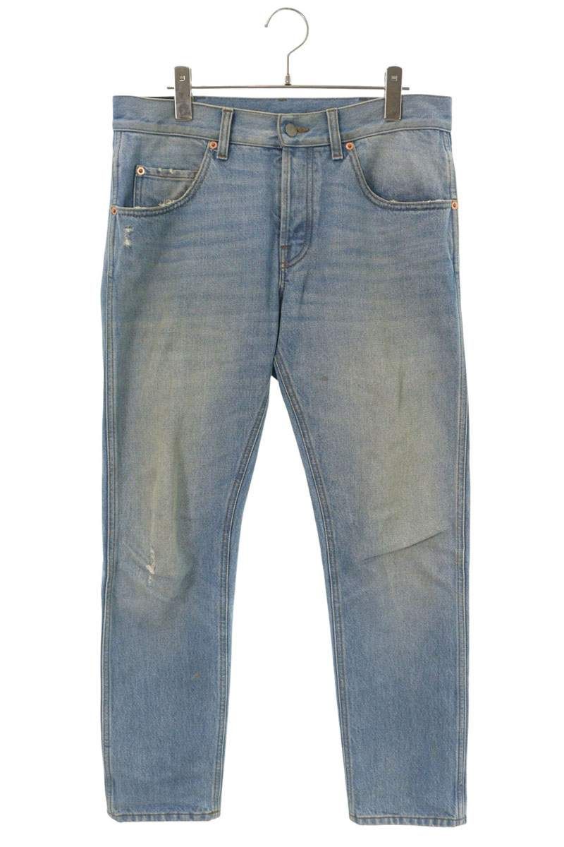 Gucci Distressed Tapered Denim Pants 32