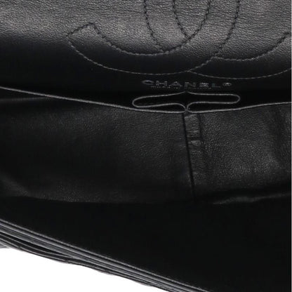 Chanel 2.55 Chevron Thor Black 23 Aged Calfskin Double Flap Chain Shoulder Bag — view 4