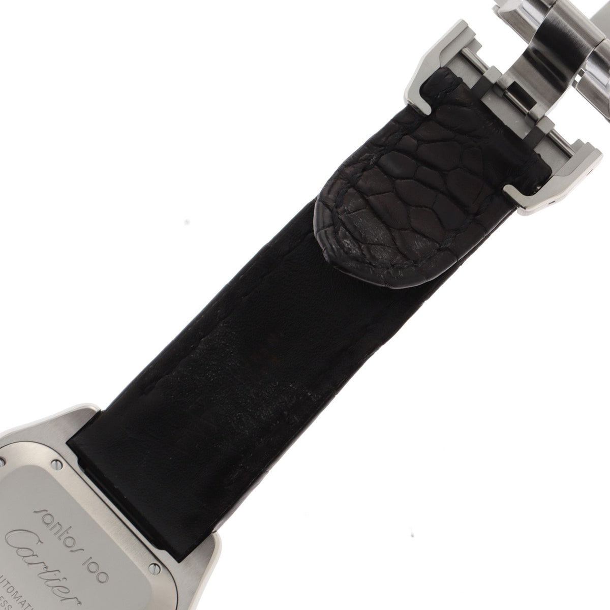 Cartier Santos 100 Watch Stainless Steel White Automatic — view 7