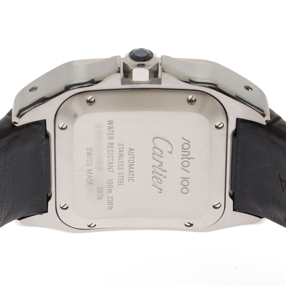 Cartier Santos 100 Watch Stainless Steel White Automatic — view 4