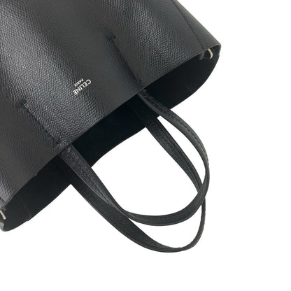 Celine Vertical Cabas Small Logo Leather 2-Way Shoulder Bag Black — view 4