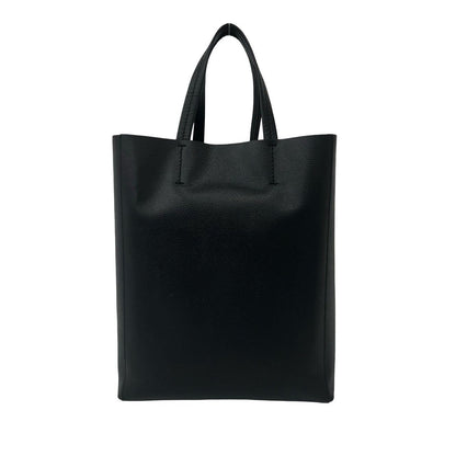 Celine Vertical Cabas Small Logo Leather 2-Way Shoulder Bag Black — view 3
