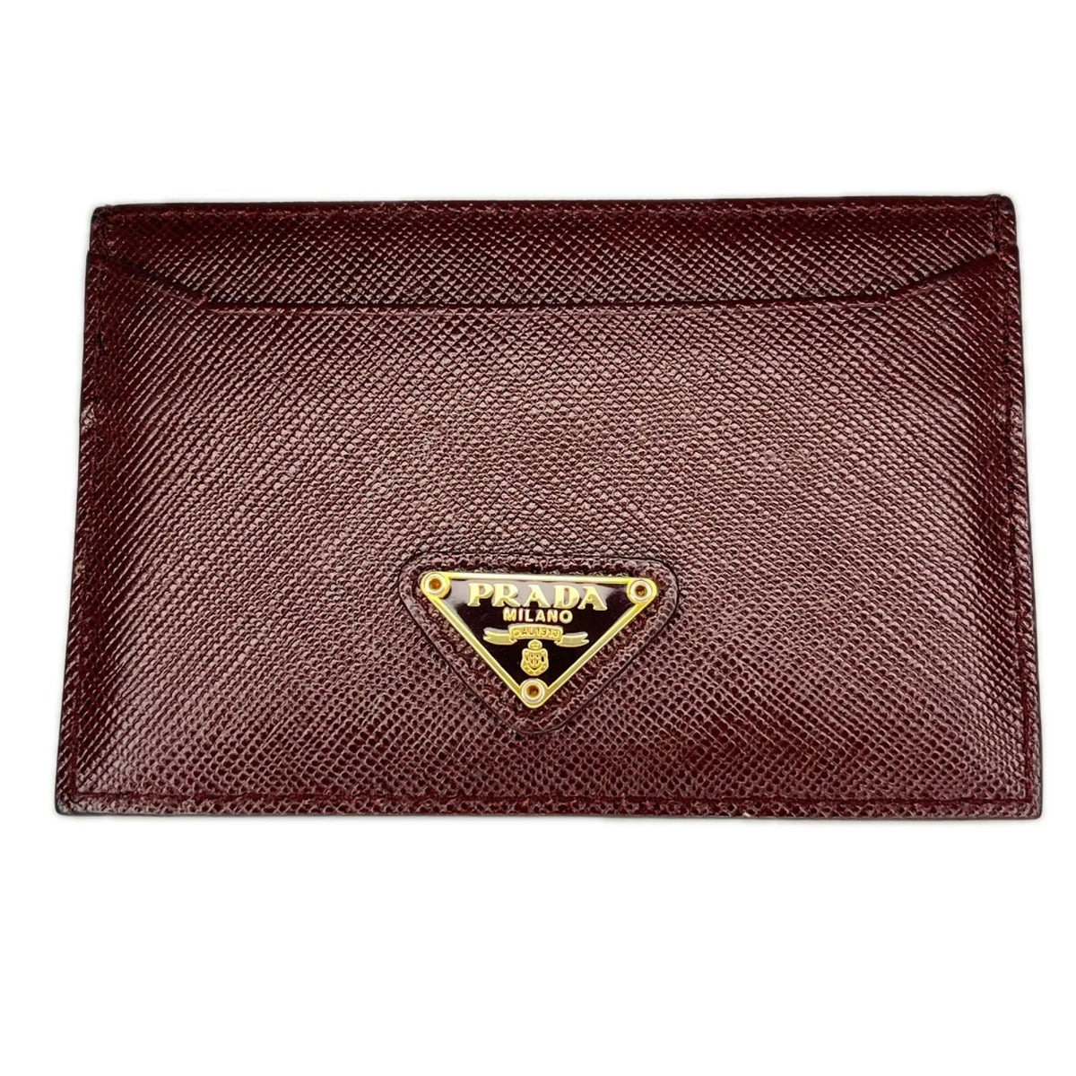 Prada Card Case Bordeaux