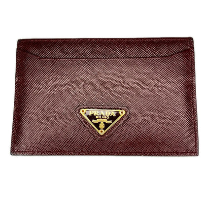 Prada Card Case Bordeaux
