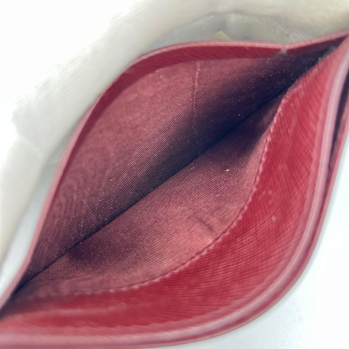 Prada Card Case Bordeaux — view 5